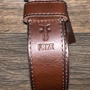 Frye Men’s Genuine Leather Adjustable Belt w/ Metal Buckle Size 36